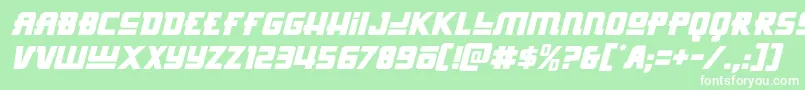 Hongkonghustleital Font – White Fonts on Green Background