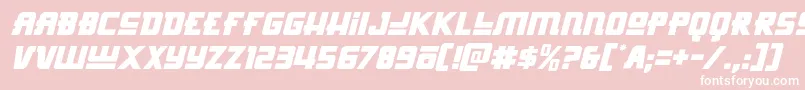 Hongkonghustleital Font – White Fonts on Pink Background