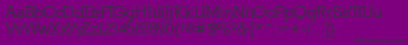 NillandBold-fontti – mustat fontit violetilla taustalla