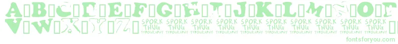 Czcionka Fridge – zielone czcionki
