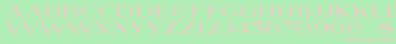 Lausanne Font – Pink Fonts on Green Background