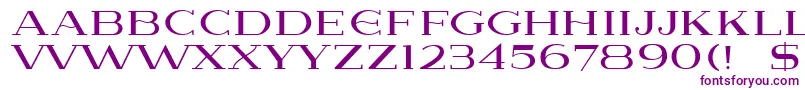 フォントLausanne – 紫色のフォント