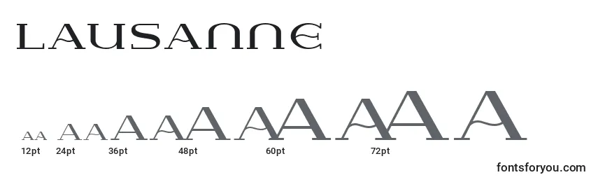 Größen der Schriftart Lausanne (89177)