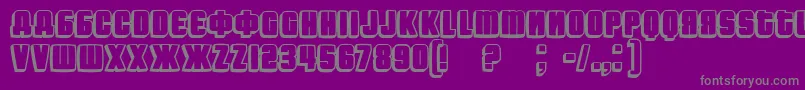 Fontograd Font – Gray Fonts on Purple Background