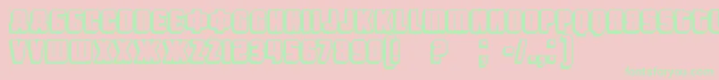 Fontograd Font – Green Fonts on Pink Background