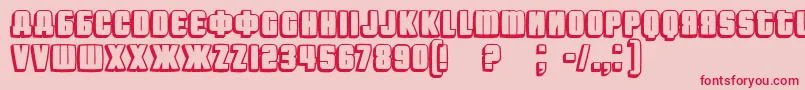 Fontograd Font – Red Fonts on Pink Background