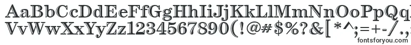 CenturyHandtooledItc-fontti – Yksinkertaiset fontit