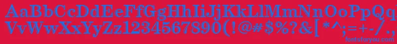 Подробнее о шрифте CenturyHandtooledItc Шрифт CenturyHandtooledItc – синие шрифты на красном фоне