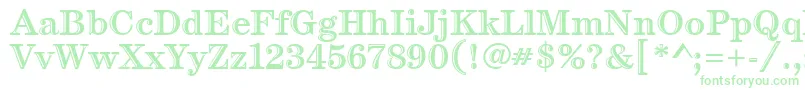 CenturyHandtooledItc Font – Green Fonts on White Background