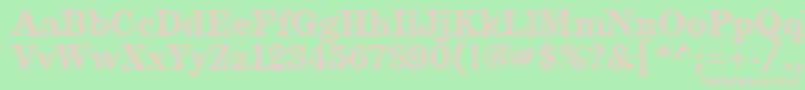 CenturyHandtooledItc Font – Pink Fonts on Green Background