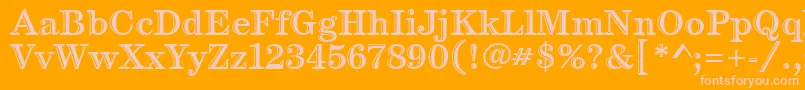 More about CenturyHandtooledItc Font CenturyHandtooledItc Font – Pink Fonts on Orange Background