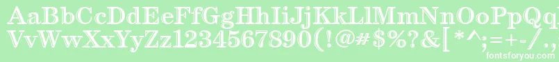 CenturyHandtooledItc Font – White Fonts on Green Background