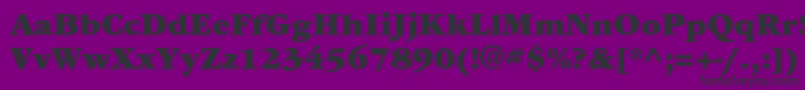 ItcgaramondstdUlt Font – Black Fonts on Purple Background