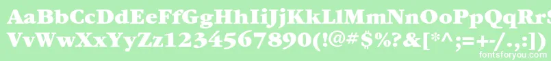 ItcgaramondstdUlt Font – White Fonts on Green Background