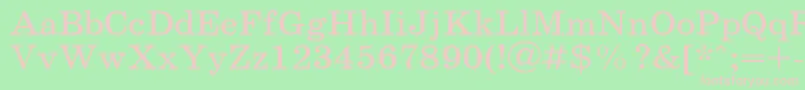 SchoolPlain.001.001110n Font – Pink Fonts on Green Background