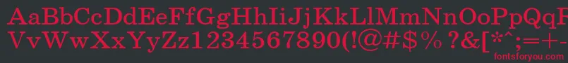 SchoolPlain.001.001110n Font – Red Fonts on Black Background