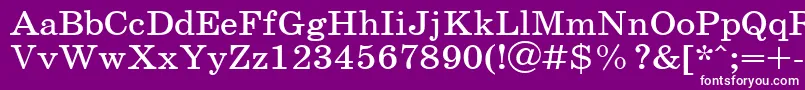 SchoolPlain.001.001110n Font – White Fonts on Purple Background