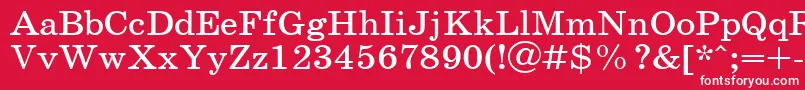 フォントSchoolPlain.001.001110n – 赤い背景に白い文字