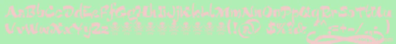 BucaneraFontFfp Font – Pink Fonts on Green Background