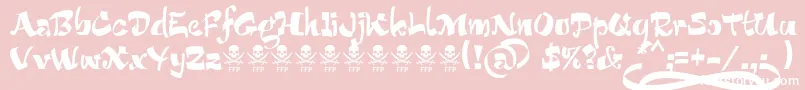 BucaneraFontFfp Font – White Fonts on Pink Background