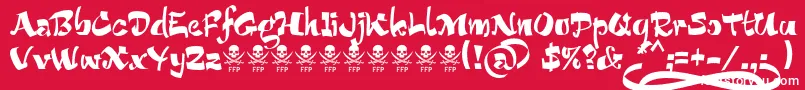 BucaneraFontFfp Font – White Fonts on Red Background
