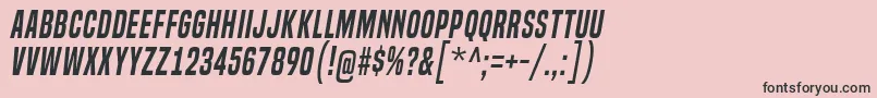 BuiltTitlingSbIt Font – Black Fonts on Pink Background