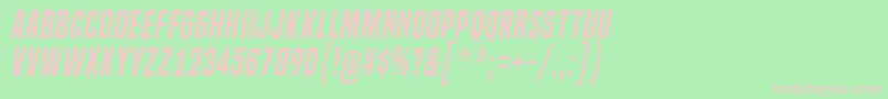 BuiltTitlingSbIt Font – Pink Fonts on Green Background