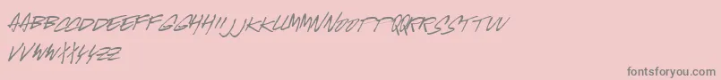 McgurrScript-Schriftart – Graue Schriften auf rosa Hintergrund