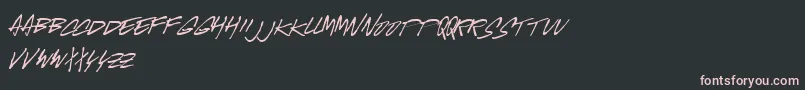 Шрифт McgurrScript – розовые шрифты на чёрном фоне