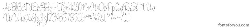 Handwriting53Regular-Schriftart – Graue Schriften