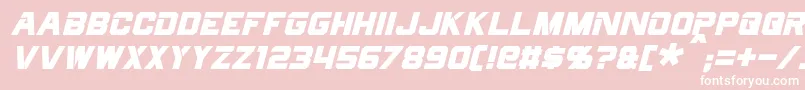 fuente CyberfallItalic – Fuentes Blancas Sobre Fondo Rosa