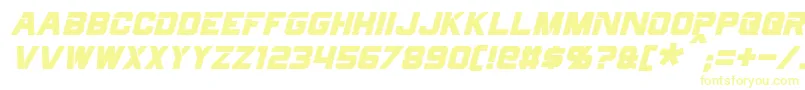 CyberfallItalic-Schriftart – Gelbe Schriften