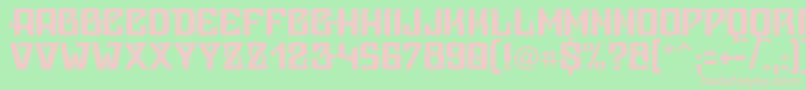 Vicep ffy-fontti – vaaleanpunaiset fontit vihreällä taustalla