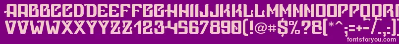 Vicep ffy Font – Pink Fonts on Purple Background