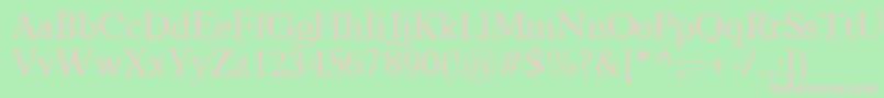 Carniola Font – Pink Fonts on Green Background