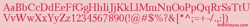 Carniola Font – Red Fonts on Pink Background