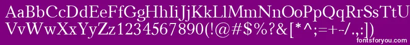 Carniola Font – White Fonts on Purple Background