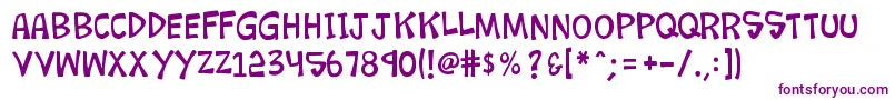 K26loremipsum-Schriftart – Violette Schriften