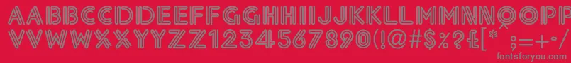 Eklekti0 Font – Gray Fonts on Red Background