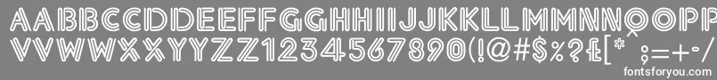 フォントEklekti0 – 灰色の背景に白い文字