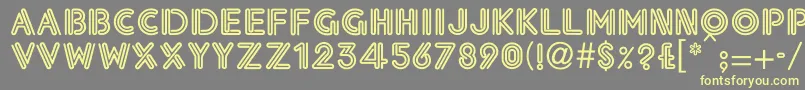 Eklekti0 Font – Yellow Fonts on Gray Background