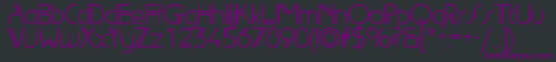 Edgeline Font – Purple Fonts on Black Background