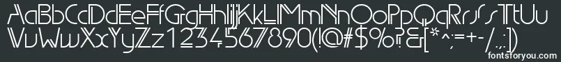 Шрифт Edgeline – белые шрифты на чёрном фоне