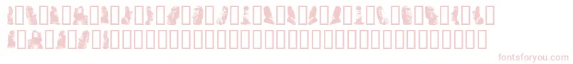 Rapanuimoaibats Font – Pink Fonts on White Background