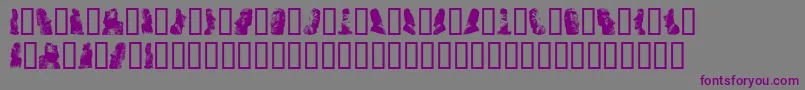 Rapanuimoaibats Font – Purple Fonts on Gray Background