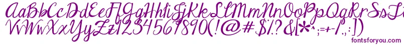 Jandaeleganthandwriting Font – Purple Fonts