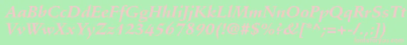 En savoir plus sur la police StempelschneidlerstdBdit Police StempelschneidlerstdBdit – polices roses sur fond vert