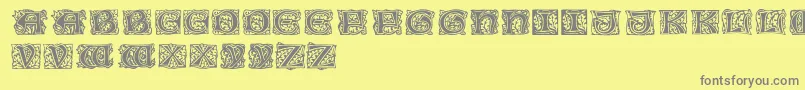 JeffRegular Font – Gray Fonts on Yellow Background