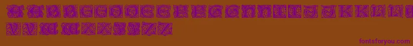 JeffRegular Font – Purple Fonts on Brown Background