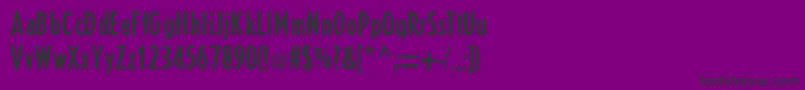 ErbarRegularDb Font – Black Fonts on Purple Background